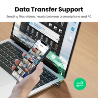 UGREEN 2 w 1 USB Bluetooth 5.0 Dongle Adapter do głośnik do komputera bezprzewodowa mysz muzyka odbiornik Audio nadajnik Bluetooth 5.0 4